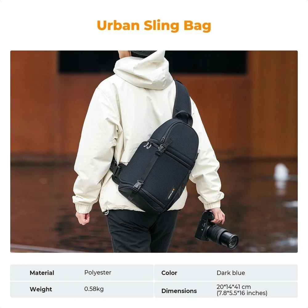 Camera Shoulder‎ Sling Bag K&F Concept DSLR Mirrorless Canon Nikon Sony Fuji DJI